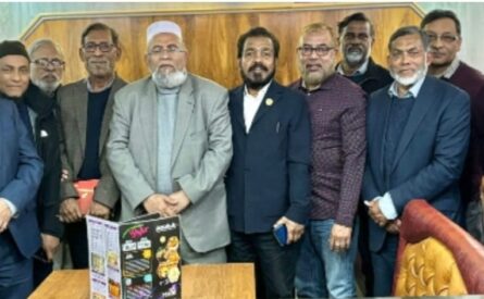 বদরুল আমিন হারুনের সাথে আন্জুমানে খেদমতে কুরআন ইউকে কমিটির মত বিনিময় সভা